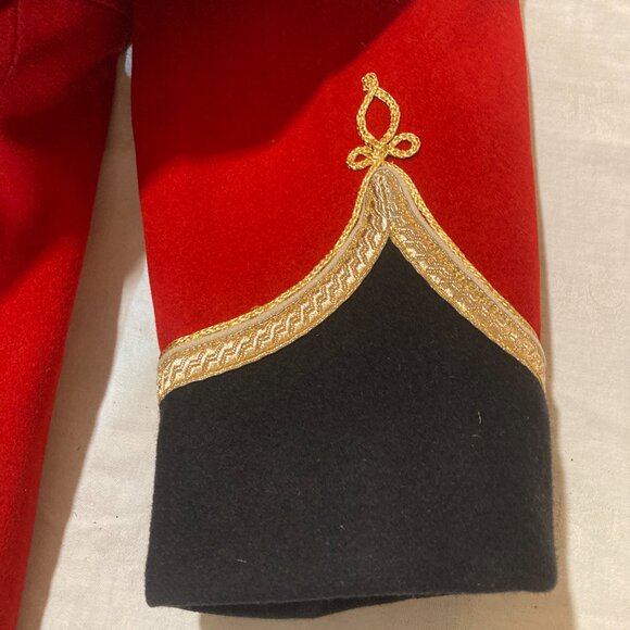 Vtg army military marine parade red embroidered mens mess dress jacket small - Picture 4 of 9